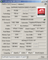 Sapphire GPU-Z